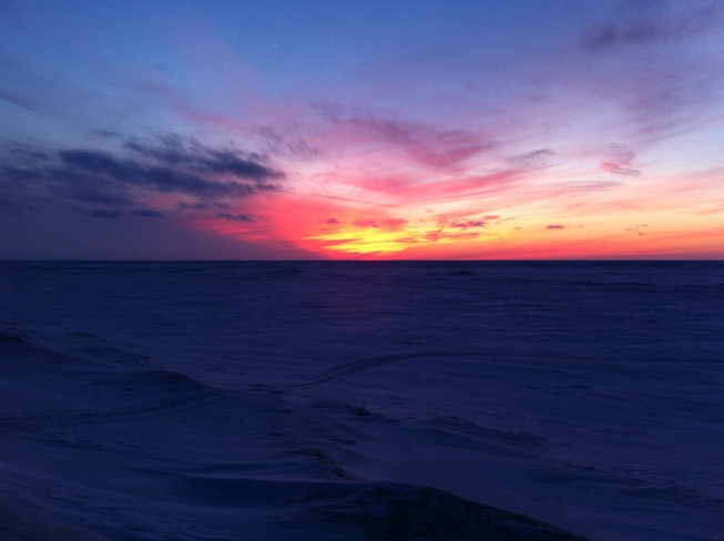 Beautiful Frozen Lake Grand Bend, Ontario Canada