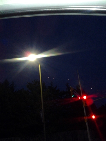 Lights in Evening Sky Mississauga, Ontario Canada