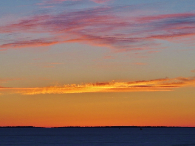 Post sunset colour twist. North Bay, Ontario Canada