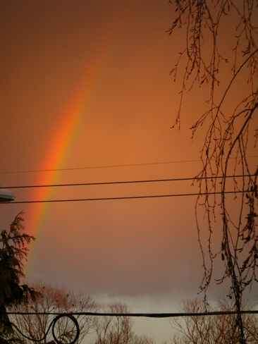 rainbow sunset Victoria, British Columbia Canada
