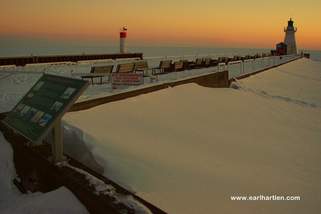 Winter's End At The Port Dover Pier Port Dover, Ontario Canada
