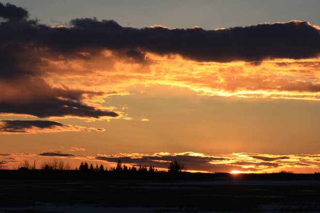 Tofield sunset Tofield, Alberta Canada