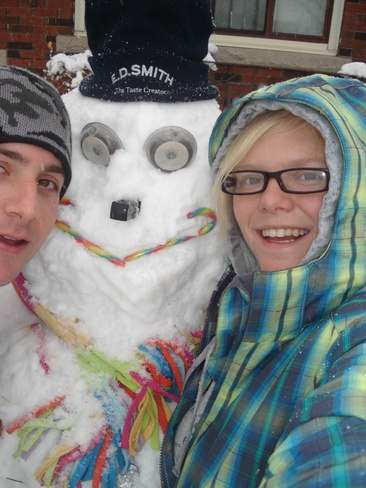 More than enough snow for a snowman Welland, Ontario Canada