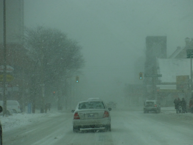 Reduced visibility Hamilton, Ontario Canada