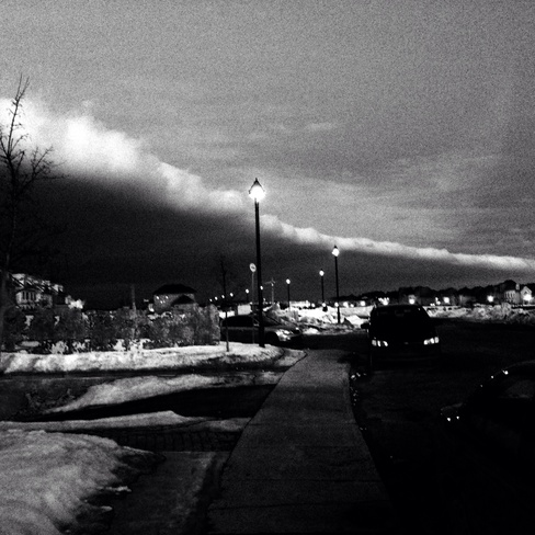 The March Storm Looms Dollard-des-Ormeaux, Quebec Canada