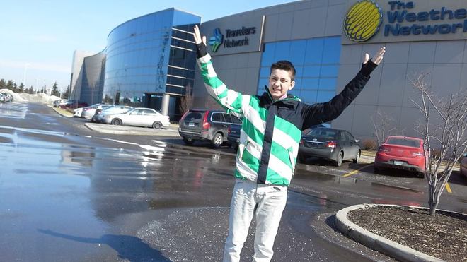 Colin Enjoyed His Day At His Fav Place The Weather Network! Oakville, Ontario Canada