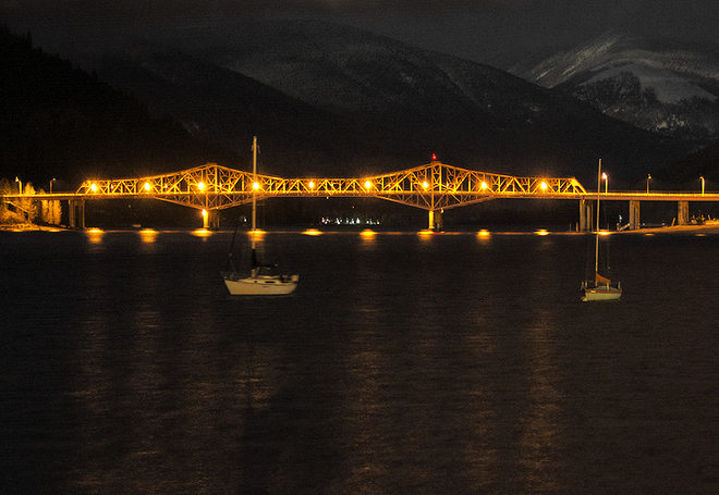 Bridge in the early morning Nelson, British Columbia Canada