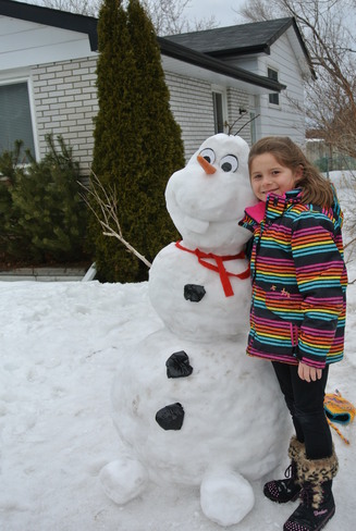 Not your ordinary snowman Peterborough, Ontario Canada