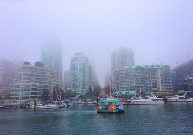 Misty Scene Vancouver, British Columbia Canada