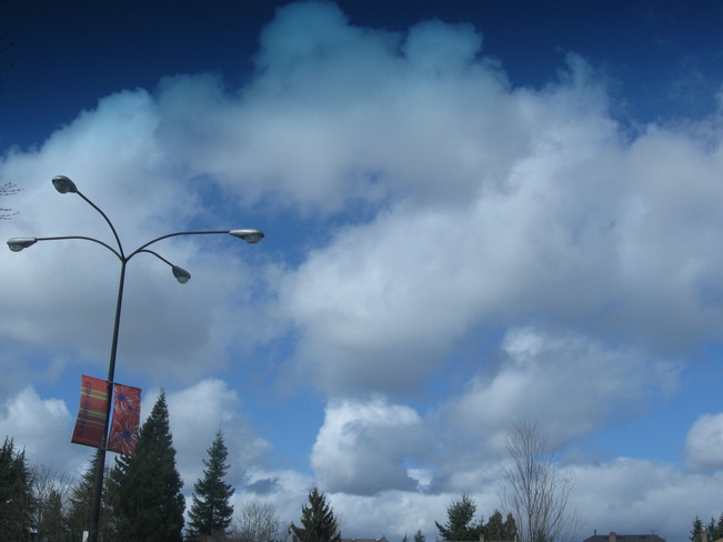 clouds Surrey, British Columbia Canada