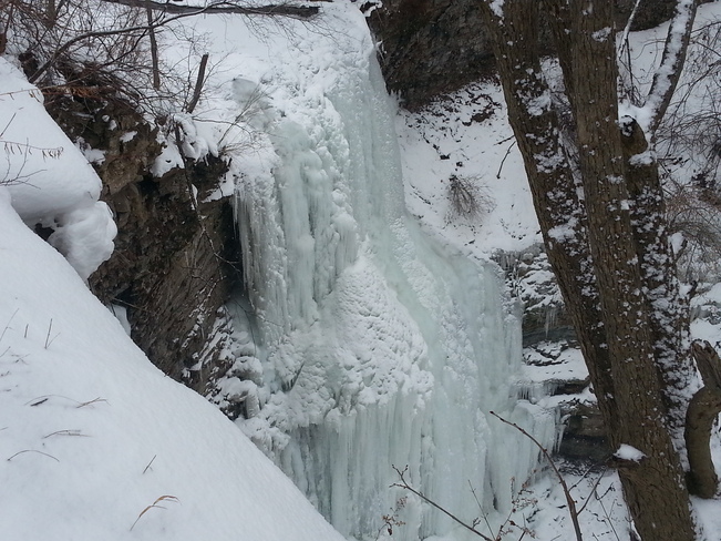 Frozen Water Falls Stoney Creek, Ontario Canada