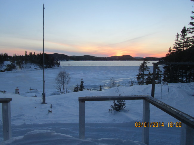 Sunset at the cabin Eastport, Newfoundland and Labrador Canada