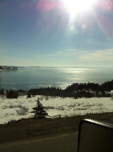 ice in bay st george Stephenville, Newfoundland and Labrador Canada
