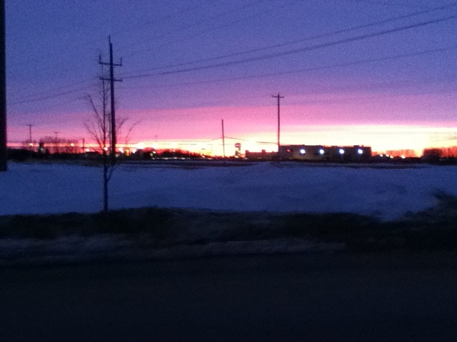 Sunsetting Portage La Prairie, Manitoba Canada