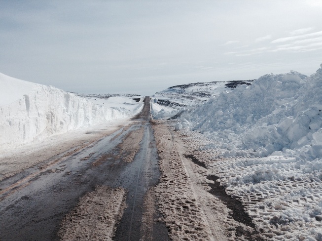 Roads blocked Mainland, Newfoundland and Labrador Canada