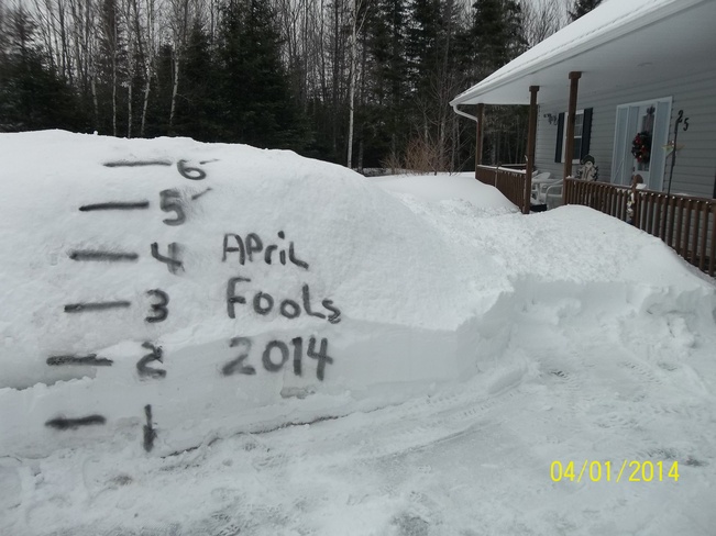 April Fools Waasis, New Brunswick Canada