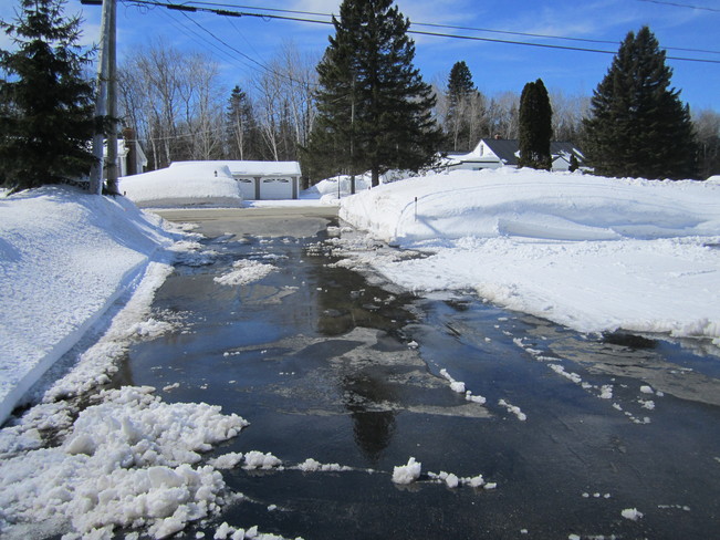 Spring thaw Temperance Vale, New Brunswick Canada