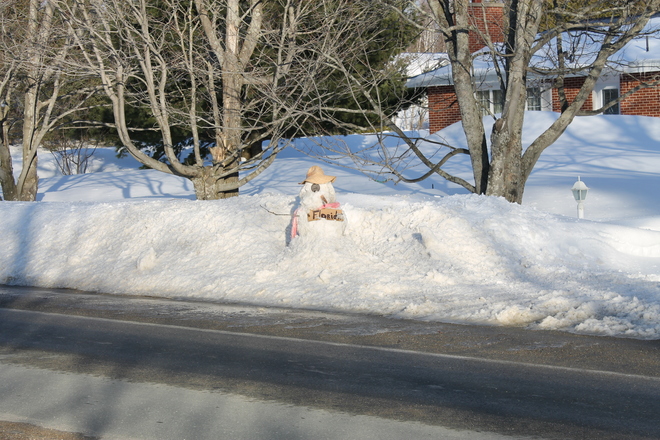 snowman hiking to florida Miramichi, New Brunswick Canada