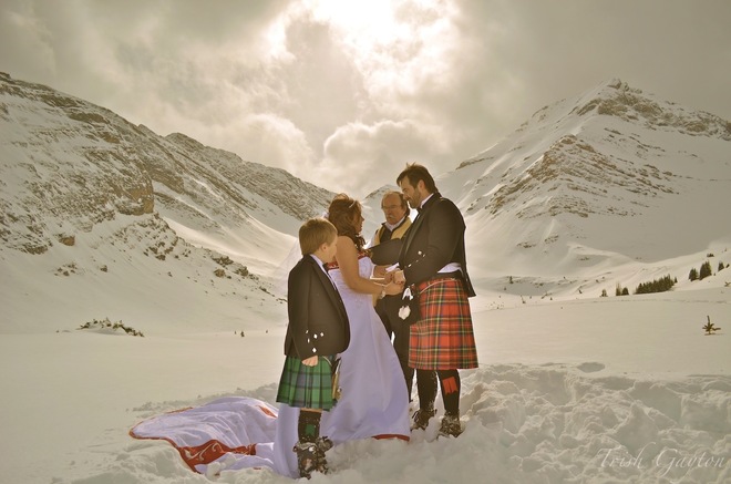 Stunning Heli-Wedding in the Canadian Rockies Canmore, Alberta Canada