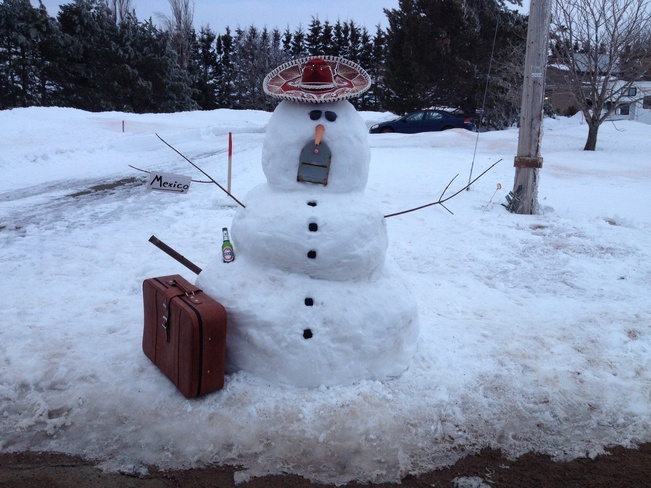 Snowy Mailbox Miscouche, Prince Edward Island Canada