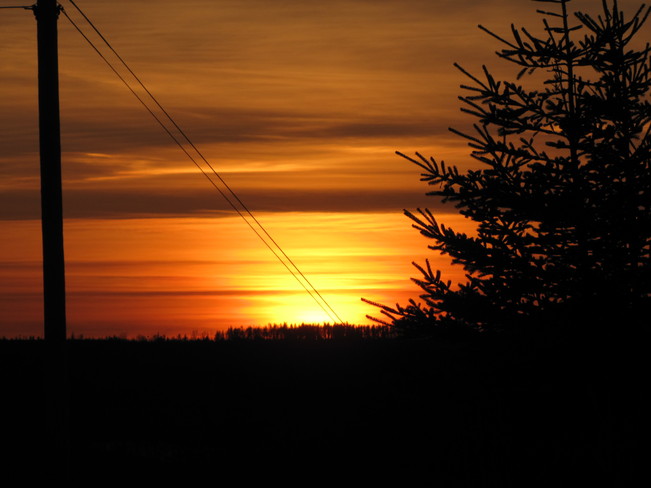 Evening Sunset Sherbrooke, Nova Scotia Canada