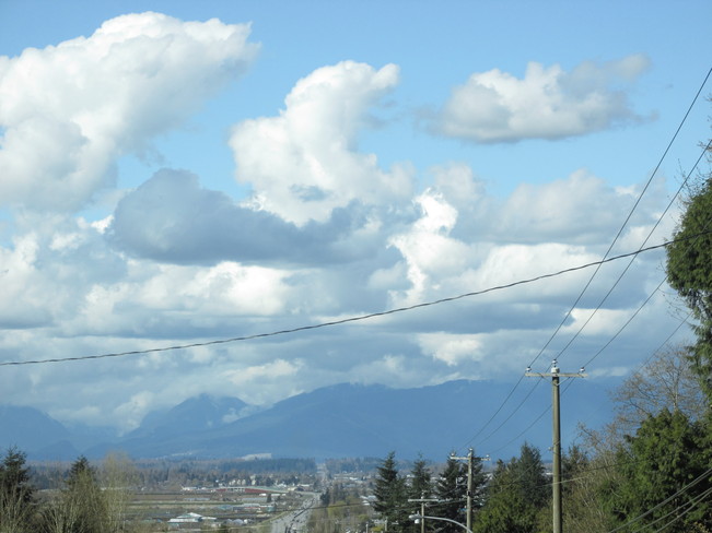 massive clouds... Surrey, British Columbia Canada