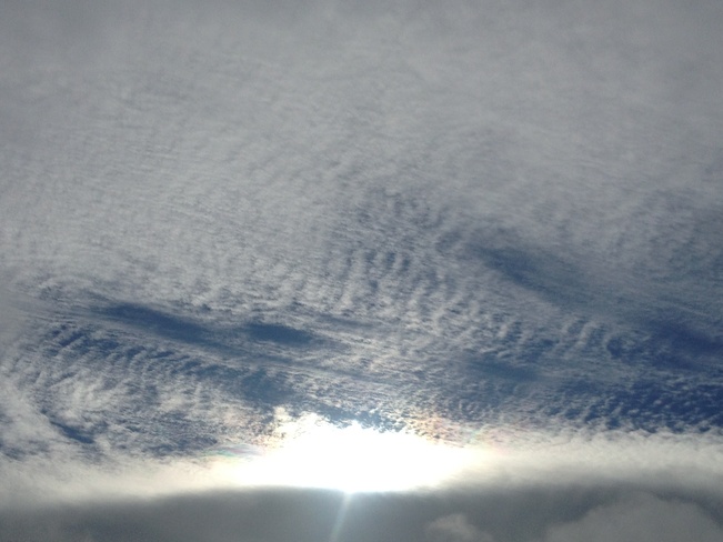 strange cloud patterns. Conception Bay South, Newfoundland and Labrador Canada