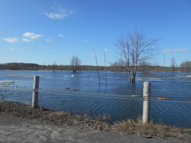 Collins Creek flood Kingston, Ontario Canada