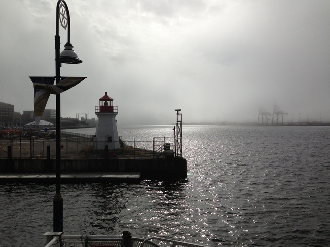 fog on the water Saint John, New Brunswick Canada