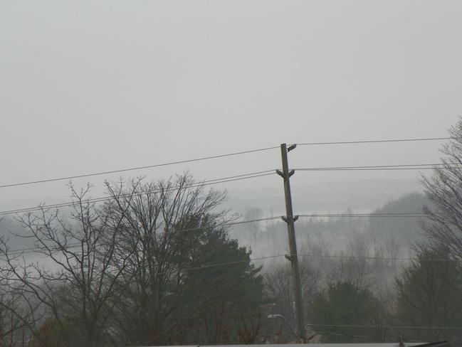 Looks like morning mist/ afternoon mist Orillia, Ontario Canada