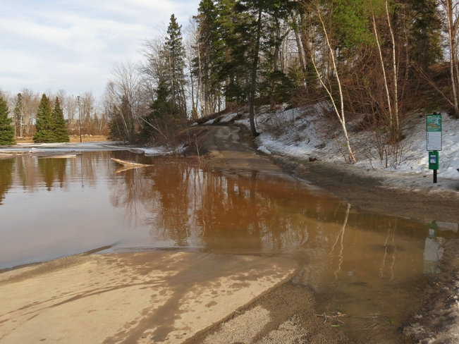 Flooding in Centennial Park Moncton, New Brunswick Canada