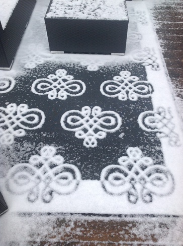 Snow pattern Ottawa, Ontario Canada