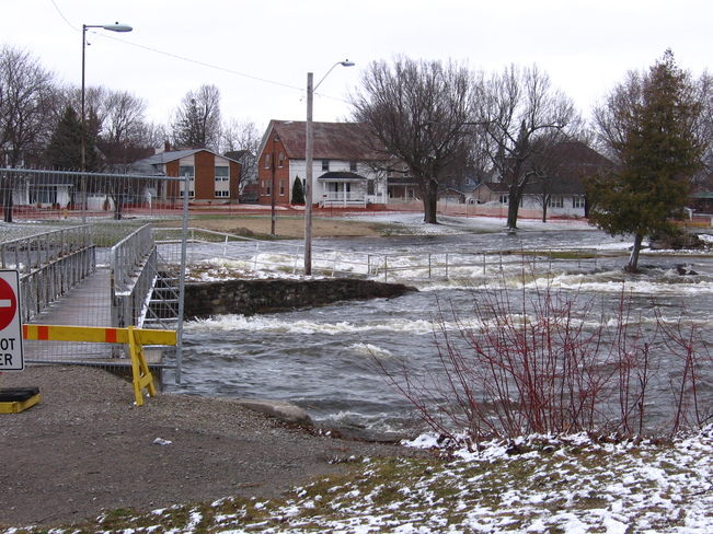 Flooding in Smiths Falls Smiths Falls, Ontario Canada