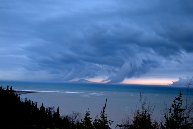 Cold Front Moving in Goderich, Ontario Canada