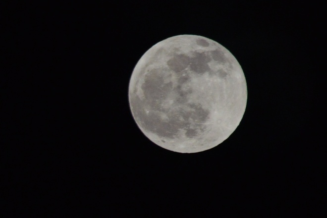 last evenings moon South Vernon, British Columbia Canada