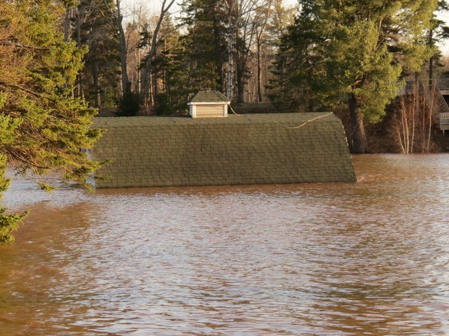 Building Almost Submerged! Moncton, New Brunswick Canada