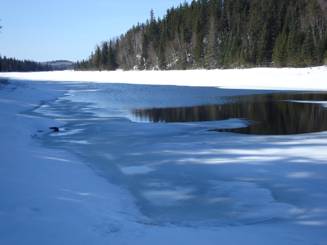 Open water Kirkland Lake, Ontario Canada