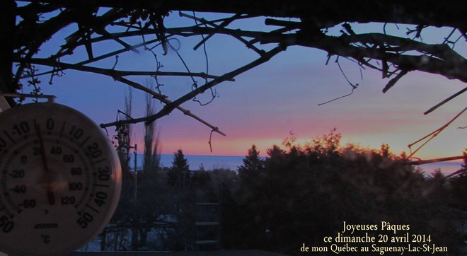 un beau matin de PÃ¢ques Chambord, Quebec Canada