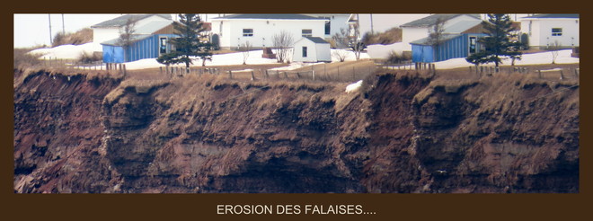 EROSION DES FALAISES Chandler, Quebec Canada