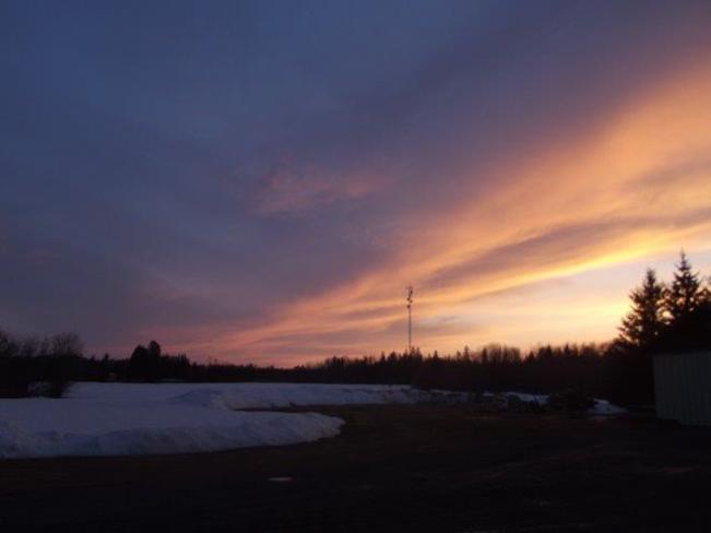 awesome sunset Englehart, Ontario Canada
