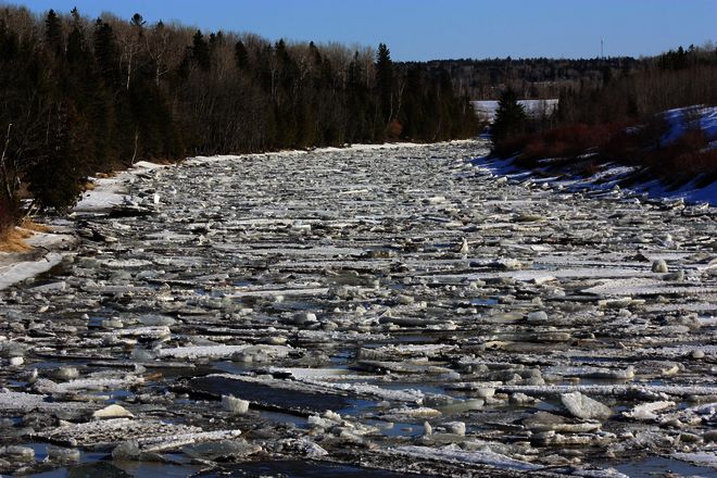 Ice Ready To Exit Wabi River 