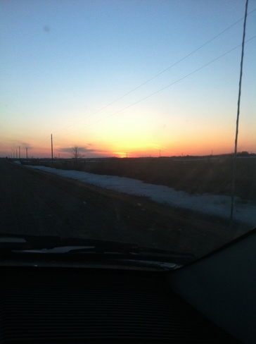 sunset Brandon, Manitoba Canada
