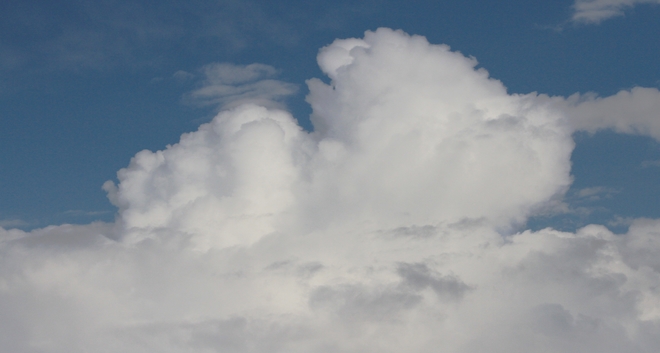 fluffy clouds Brooks, Alberta Canada