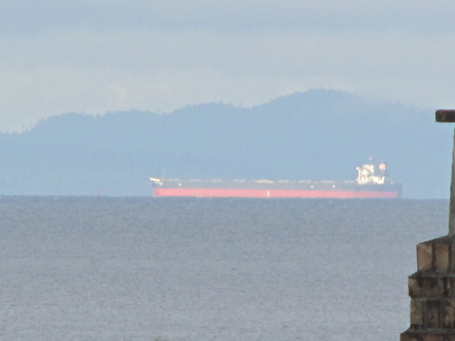 tanker in the bay Surrey, British Columbia Canada
