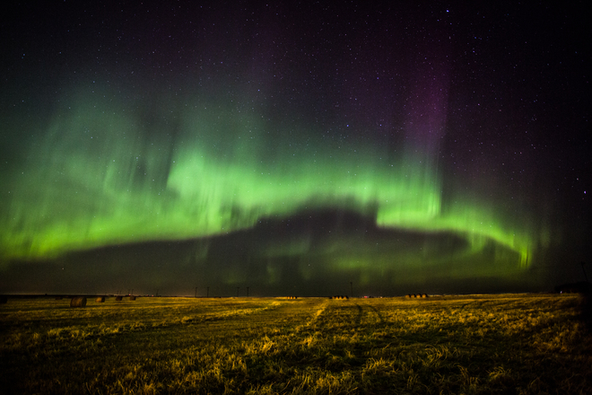 Aurora Borealis near Calgary Calgary, Alberta Canada