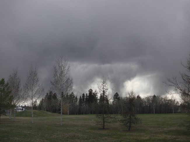 First Dark Rain Cloud in Edmonton 2014 Edmonton, Alberta Canada