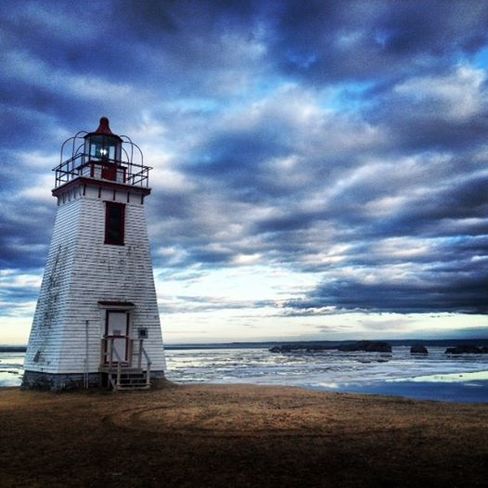 Lighthouse and Sunset in Dalhousie NB Moncton, New Brunswick Canada