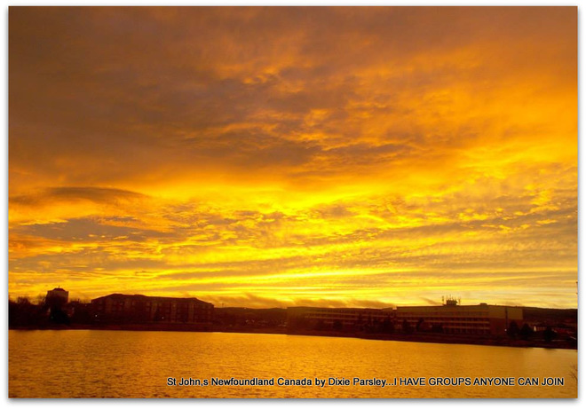 Golden sunset St. John's, Newfoundland and Labrador Canada