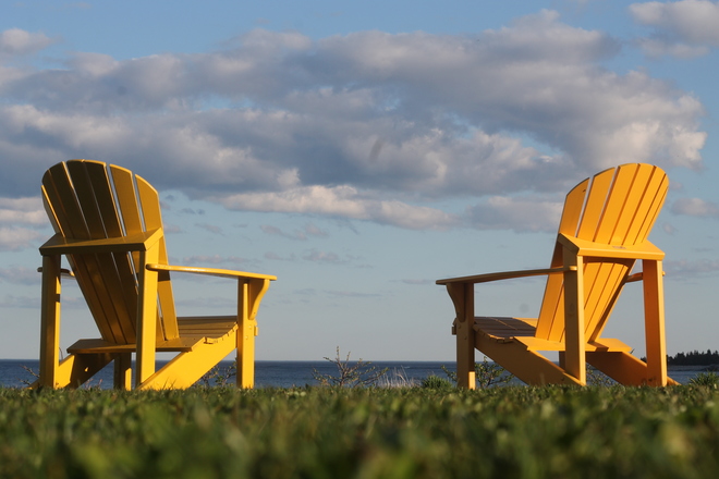 Two Chairs at White Point-Priceless Liverpool, Nova Scotia Canada