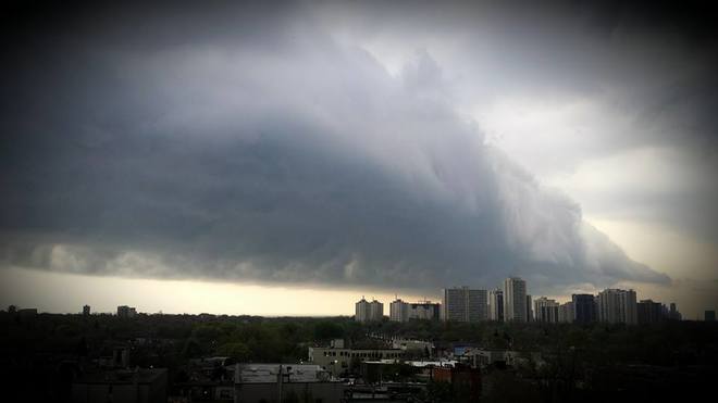 Storm Rolling Into Toronto Toronto, Ontario Canada